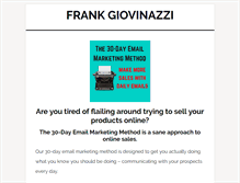 Tablet Screenshot of frankgiovinazzi.com